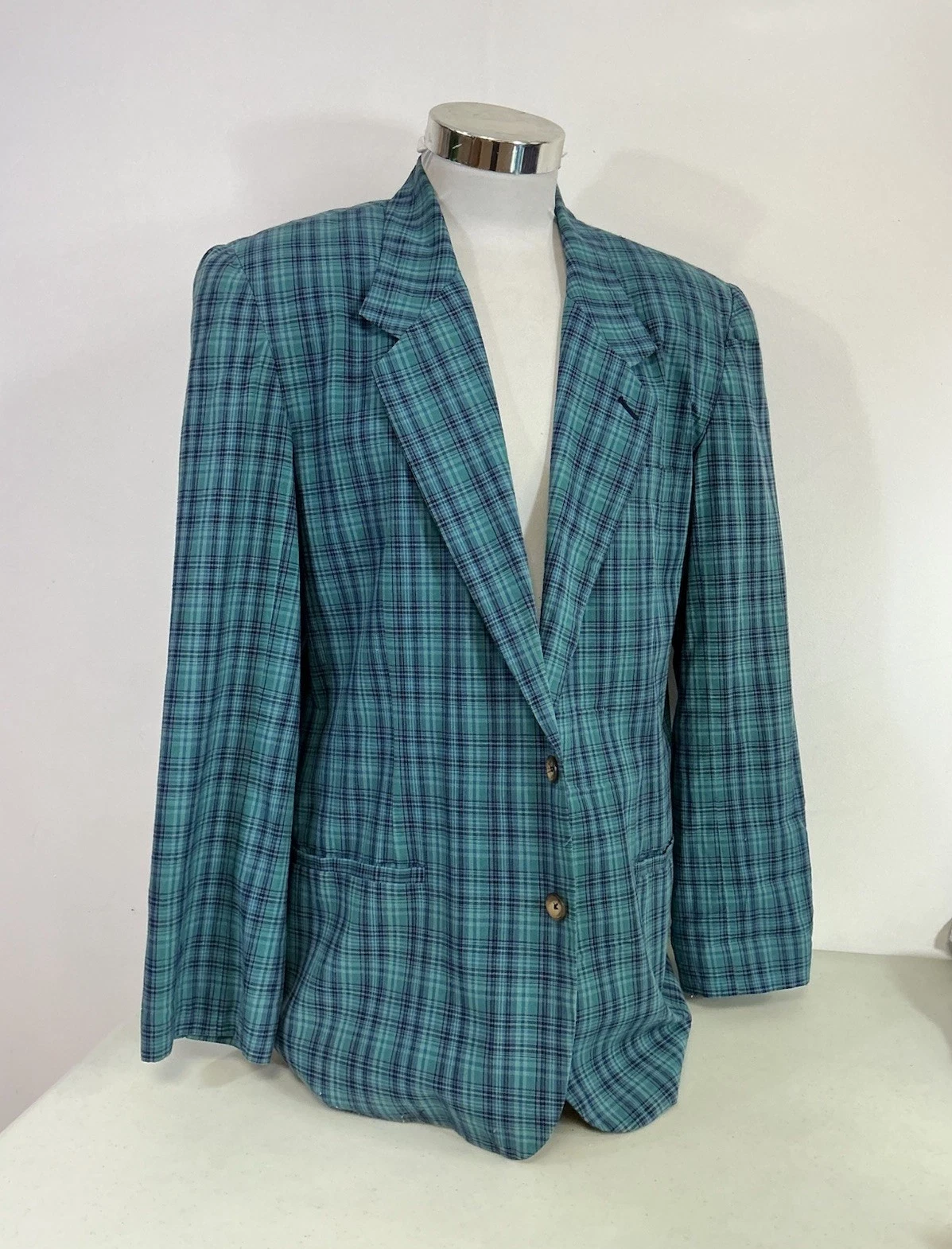 Blue Plaid Blazer Preppy Varsity Mens Medium
Opens in a new window or tab