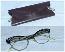 American Optical Eyeglasses  Vintage AO 12k Gold Filled Cat Eye Frame w/ Case