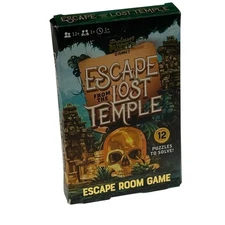 Escape From The Lost Temple Room Game Professor Puzzle Map Notes Mystery Cards