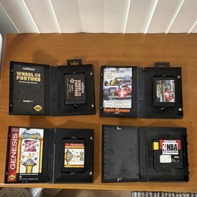SEGA Genesis Game Lot w/ Manuals - Sonic, Aladdin, Mortal Kombat, Madden
