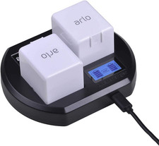 LCD Dual Battery Charger Station Replacement for Arlo Pro  Pro 2  Go Rechargea