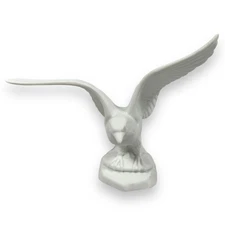 Vintage KPM Royal Porzellan Bird Figurine Bavaria Bisque Prey Unglazed White