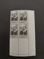 BLOC DE 4 TIMBRES N° 754 JOURNÉE DU TIMBRE 1946 NEUFS**