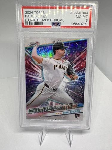 2024 Topps Update Series - Stars of Mlb Chrome Paul Skenes #CSMLB-64 (RC) PSA 8