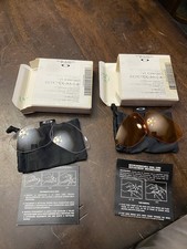 2 Sets Oakley Half Jacket 1.0 Replacement Lenses persimmon and clear Authentic