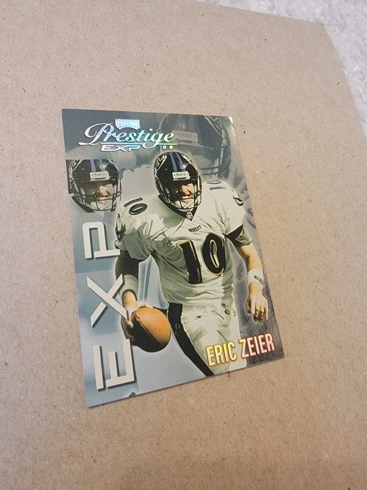 1999 Playoff Prestige EXP - Eric Zeier #EX70 Reflections Silver /3250 - Image 2 of 3