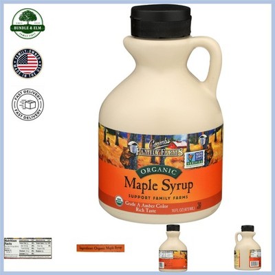 Organic Maple Syrup, Grade A Amber Flavor, Perfect for Pancakes & Waffles