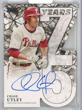 2026 TOPPS Series 1 Chase Utley Die-Cut Autograph【32/75】