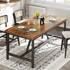 Amarvesh Contemporary Metal Base Dining Table