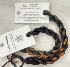 Gloriana 12 Strand Silk Floss For Needlework-2 Skeins/6 Yd Each-THISTLE PATCH
