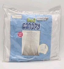 GIRLS WHITE TULLE PRINCESS BED CANOPY MOSQUITO NETTING DOME FITS MOST NIP