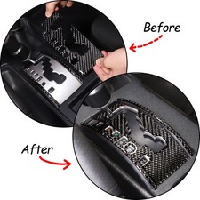 Real Carbon Fiber Automatic Gear Shift Cover Trim For Toyota Fj Cruiser 07-21 3x