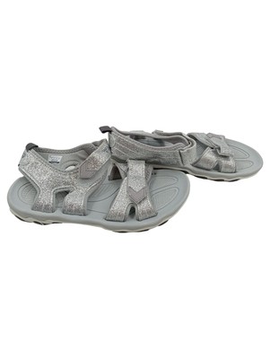 Hummel Sandalen Kinder Mädchen Gr. 36 Silber Glitzer Sportsandalen