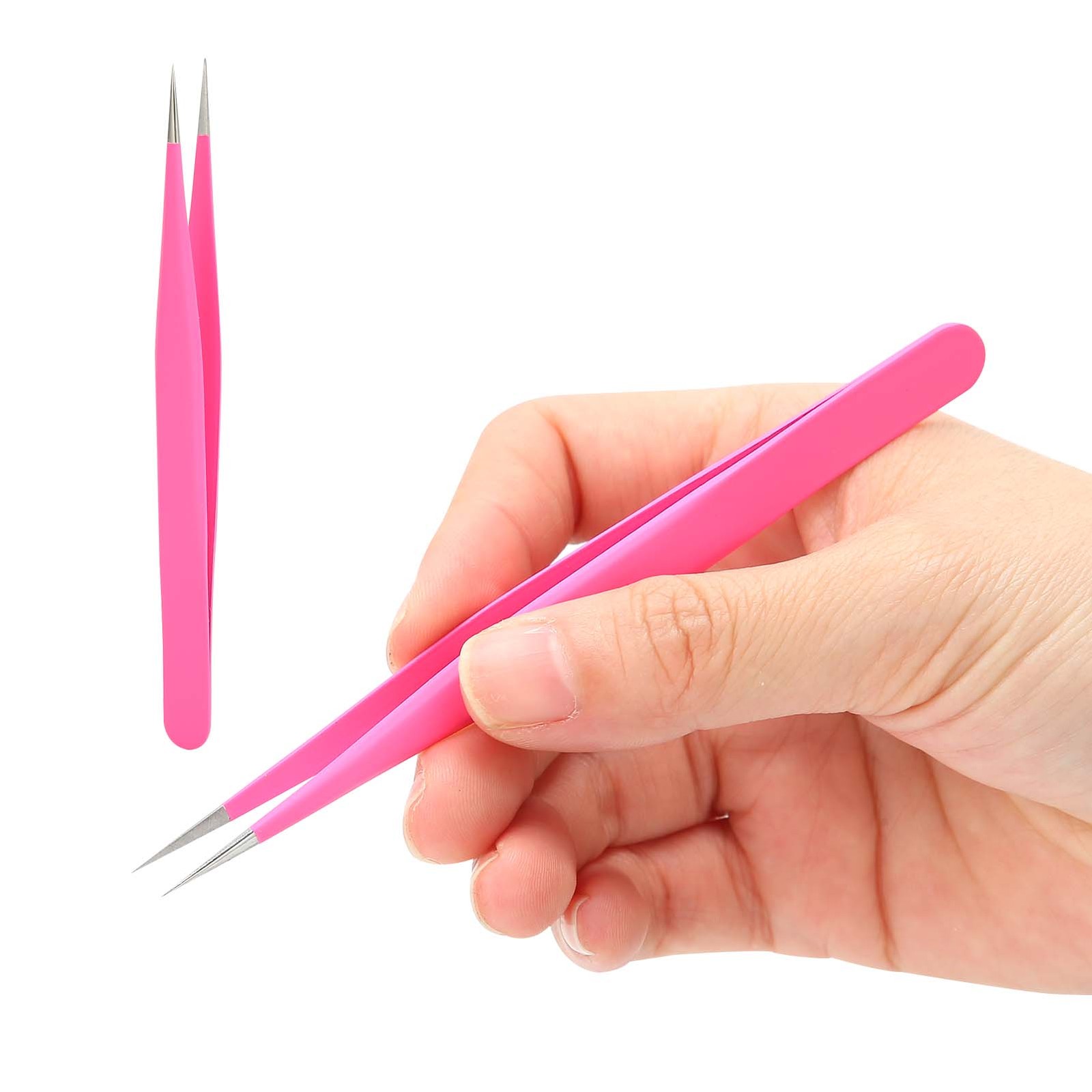 Tweezers For Ingrown Hair - Precision Needle Nose Pointed Tweezers For