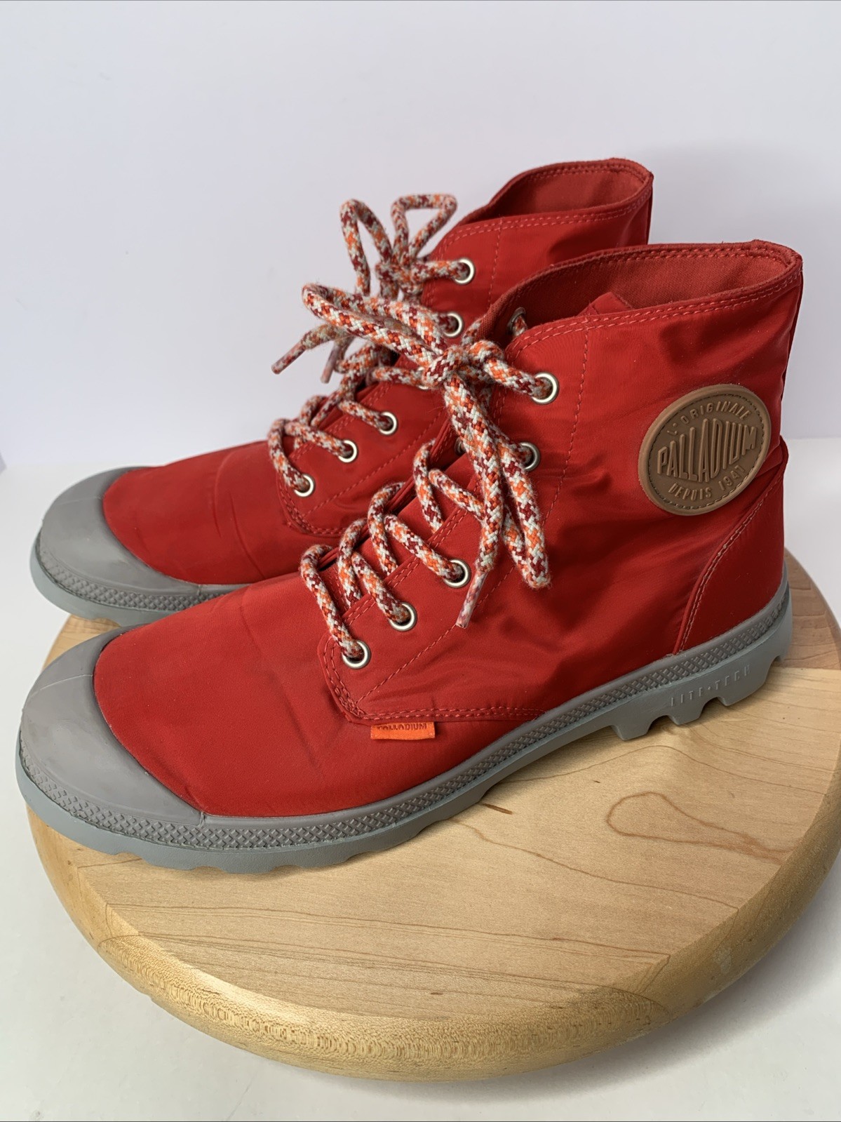 Palladium Pampa Puddle Lite Red  Waterproof Lightweight Unisex Boots M8.5 W10