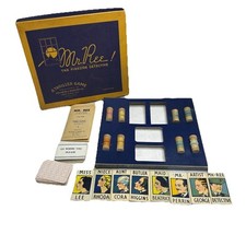 Vintage Mr. Ree! The Fireside Detective Board Game 1937 Missing