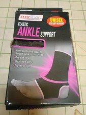 Elastic Ankle Support Unisex Left/Right Black