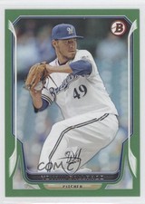 2014 Bowman Green 91/150 Yovani Gallardo #64 0m0