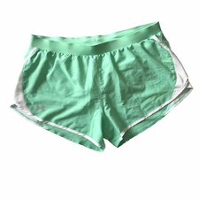 Under Armour Heatgear Shorts Fly By 2.0 Brief Lined Green Loose Womens XL 3” Gym