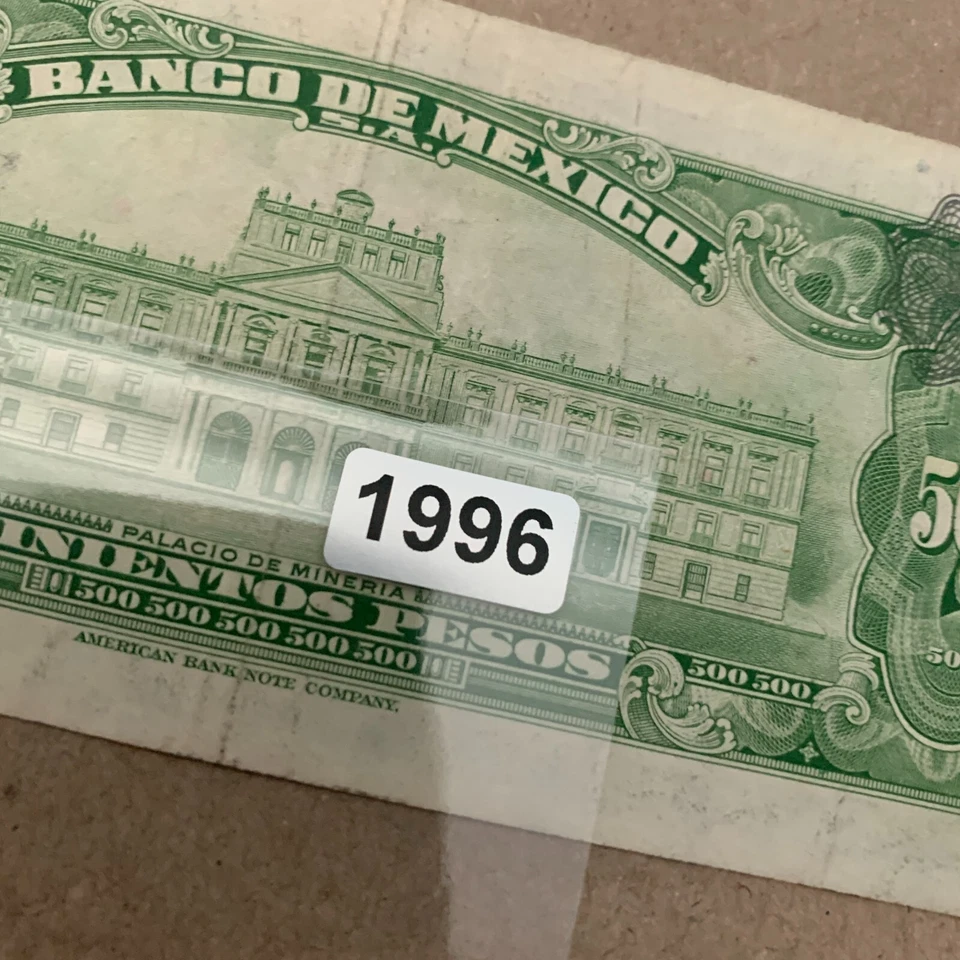 🇲🇽 Billete de 500 pesos de México 1978 en estado bastante bueno moneda mexicana American BC Foto 4 de 4