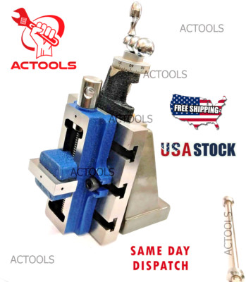 Lathe Vertical Slide 4'' x 5'' With 50m Self Centering Vise Vice Engineering Tools