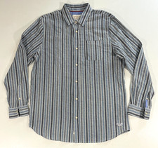 NWT Men's Scotch  Soda Dobby Stripe Button-Up Shirt Lightweight Sz L