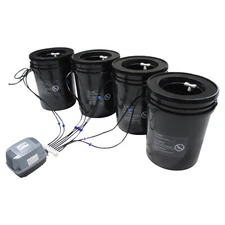 5-Gallon 4 Buck Hydroponics Growing System Recirculating Drip Garden Cultivation