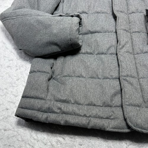 Banana Republic Weather Resistant Quilted Jacket Mens Heather Gray Size Medium M - Picture 2 of 18