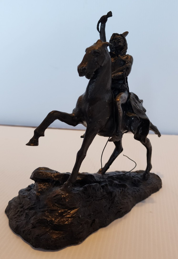 FREDERICK REMINGTON "THE SCALP " by Franklin Mint 7"x7".