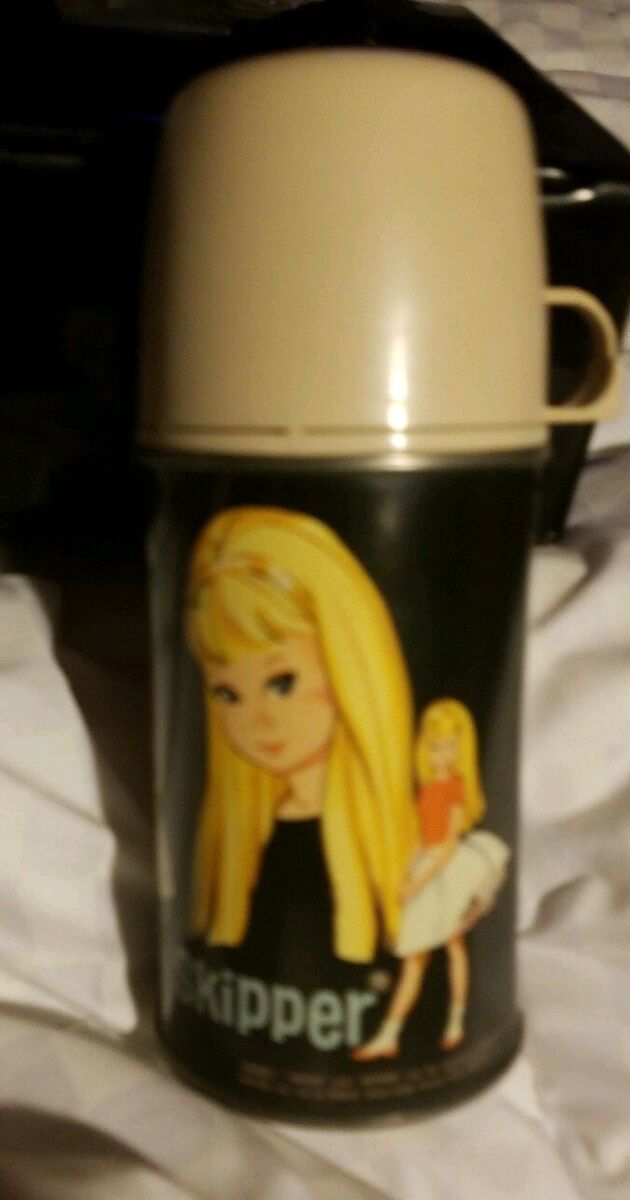 1960s Vintage Very Rare Barbie midge Vinyl Lunchbox Thermos 1960s Vintage Very Rare Barbie midge Vinyl Lunchbox Thermos