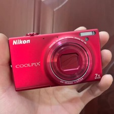 Nikon COOLPIX S6100 Red 16.0MP Digital Camera 7x Optical Zoom