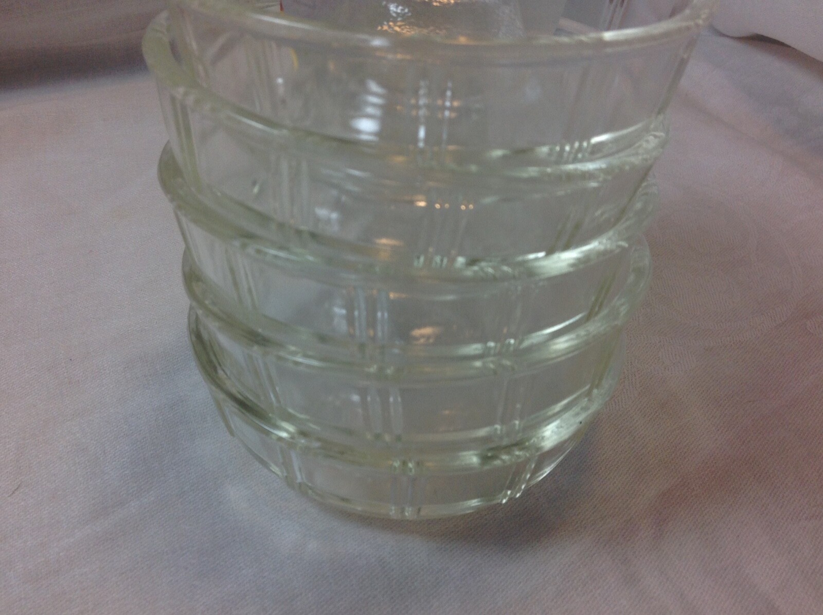 6 Vintage Glasbake Little Princess Clear Glass Mini Bundt Baking Dish