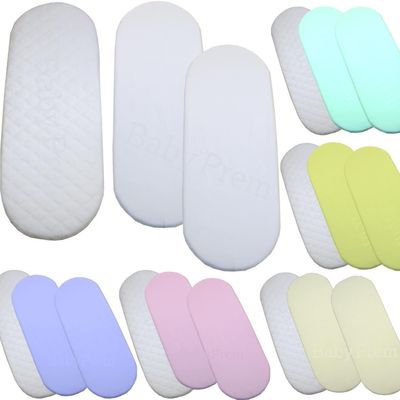 BabyPrem 67 x 30 Moses Basket Bassinet Sheets Pack of 2 Baby Nursery Bedding