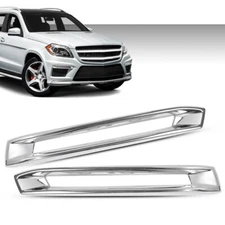 Fog Light Cover Chrome Trim Fit For 2013-2016 Benz X166 GL500 GL550 GL63 AMG