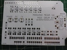 MEGA 16 MIDI DRUM TRIGGER KIT DIY PCB ARDUINO...