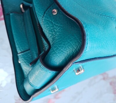 Coach 37779 SMALL Mercer Turquoise Triple Compartment Crossbody w