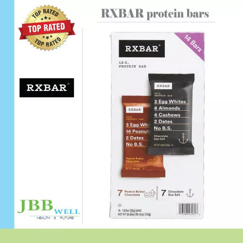 RXBAR Protein Bar, Variety Pack, 1.83 oz, 14 ct