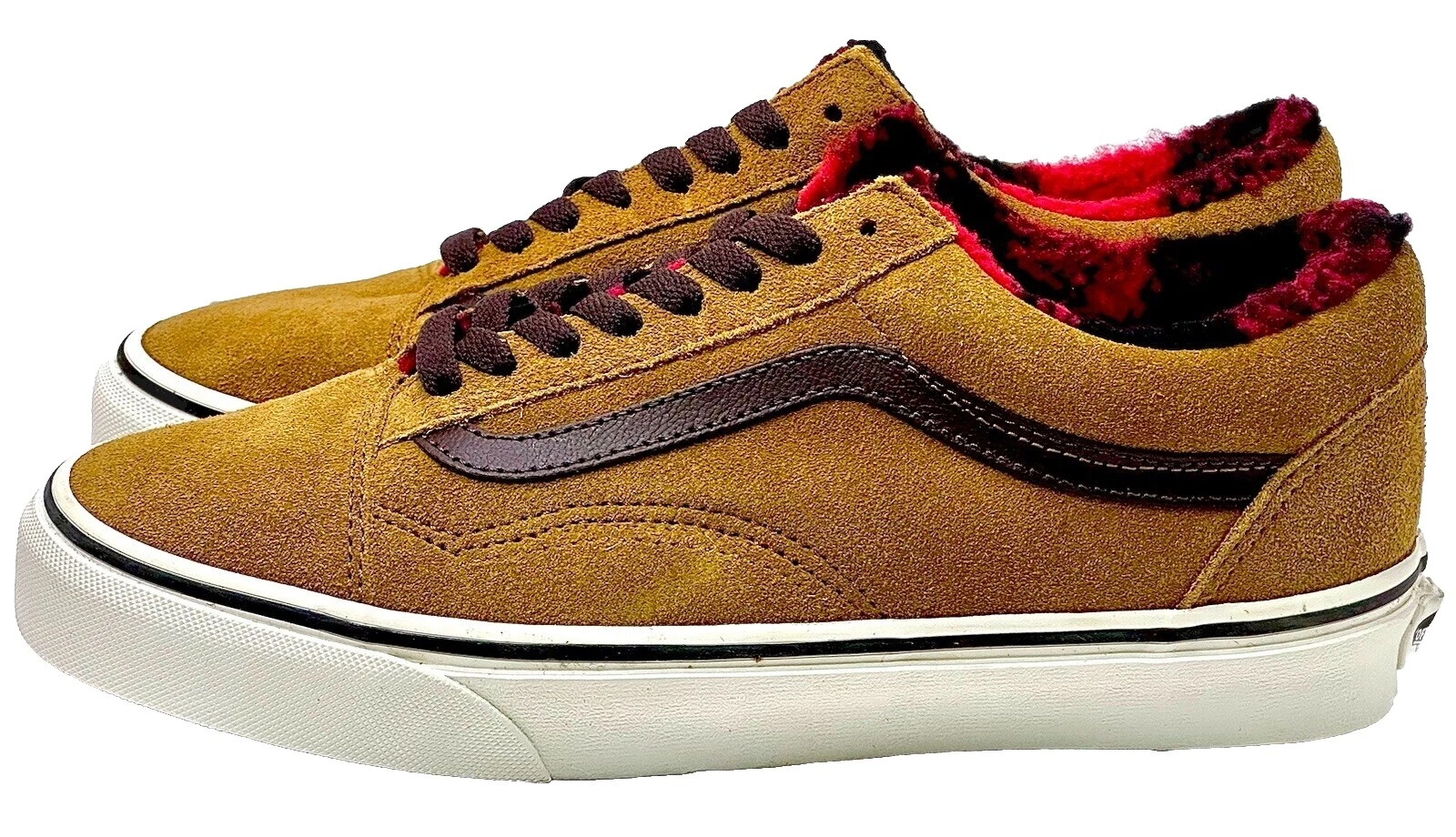 VANS Suede Brown Athletic Shoes for Women