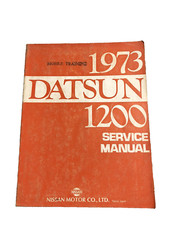 Datsun 1200 1973 OEM Shop Service Repair Manual Wiring Diagrams Engine Guide DYI