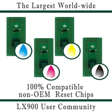 Ink Refill Chips (8 Chips - CMYK - 53428 Compatible) for Primera LX 900 series
