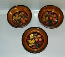 Russian Wood  Bowls Gooseberries Red Black with Stickers