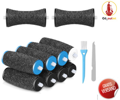 10x Ersatzrollen für Scholl Velvet Smooth   Versch. Formen & Stärken, Fußpflege