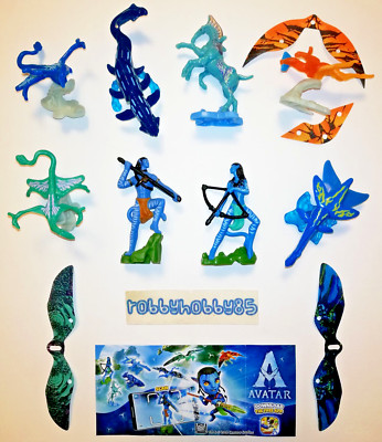 AVATAR THE WAY OF WATER COMPLETE SET 8 FIGURES KINDER JOY SURPRISE EGG TOYS 2022