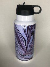 32 oz. Stainless Steel Water Bottle with Straw Lid