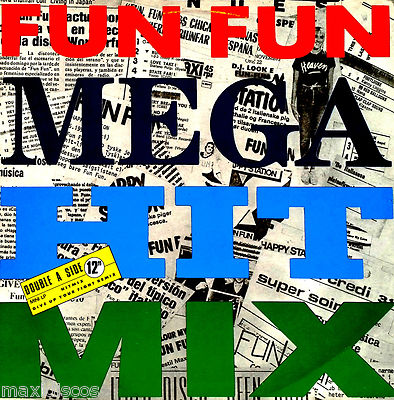 12'' - FUN FUN - MEGA HIT MIX (ITALO BEAT) ENERGY ITALY EDIT.1988 MINT LISTEN*OYE