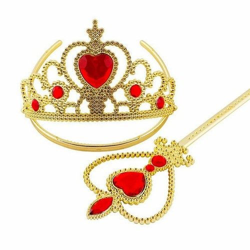 Princess Dress Up Accessories Crown Tiara Glove Wand Toy Gift for Little Girls - Picture 7 of 37