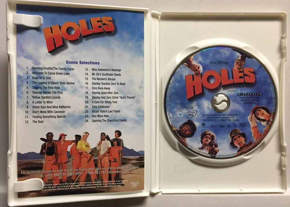 Disney 's Holes (DVD,2003,Widescreen) Shia LaBeouf 's First Movie! - Image 4 of 4