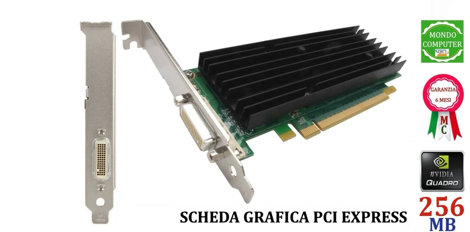 SCHEDA GRAFICA PCI EXPRESS 256 MB NVIDIA QUADRO NVS 290 GDDR2 VIDEO CARD OEM - Immagine 2 di 2
