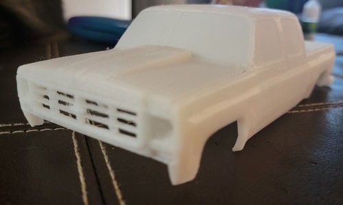 SCX24 SQUAREBODY CHEVY K30 Bed/CAB 155mm Wb DIY HARD BODY 4 AXIAL GLADIATOR - Picture 3 of 18