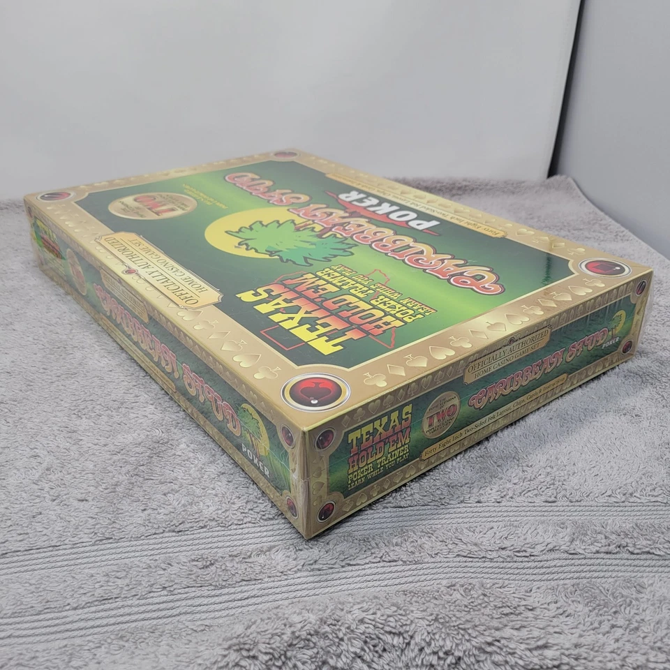 Caribbean Stud Poker Home Casino Set Officially Authorized Card Game New Sealed - Image 3 of 4